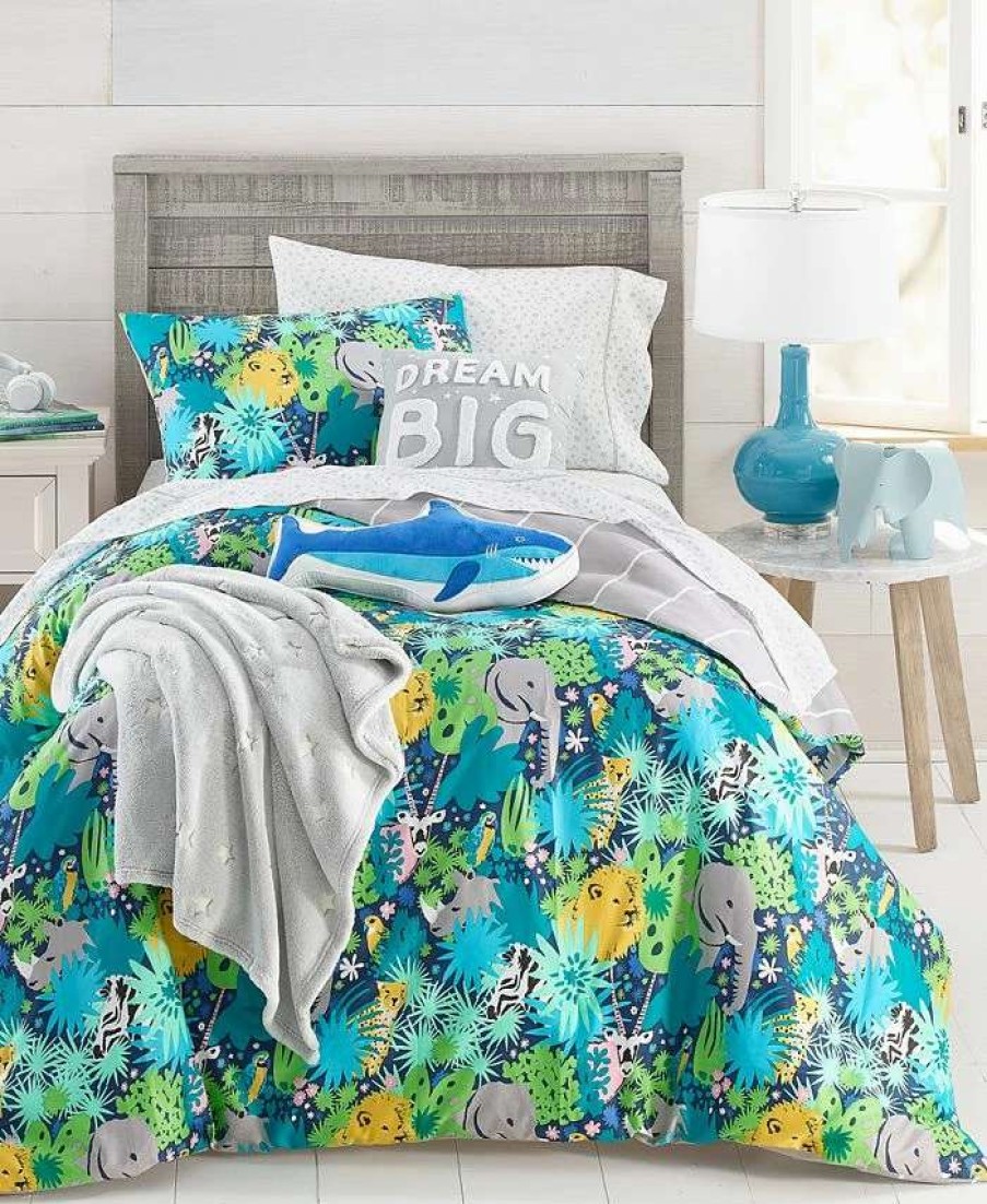 Comforter Sets * | Charter Club Kids 2-Pc. Cotton Comforter Set, Twin/Twin Xl, Created For Macy'S Jungle