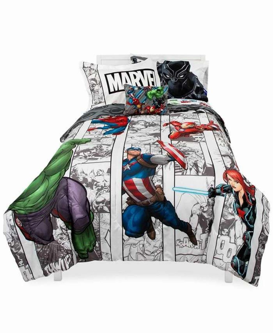 Comforter Sets * | Disney Avengers Comic Punch 6-Pc. Twin Comforter Set Multi