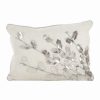 Decorative & Throw Pillows * | Saro Lifestyle Metallic Poinsettia Branch Decorative Pillow, 12 X 18 Silver