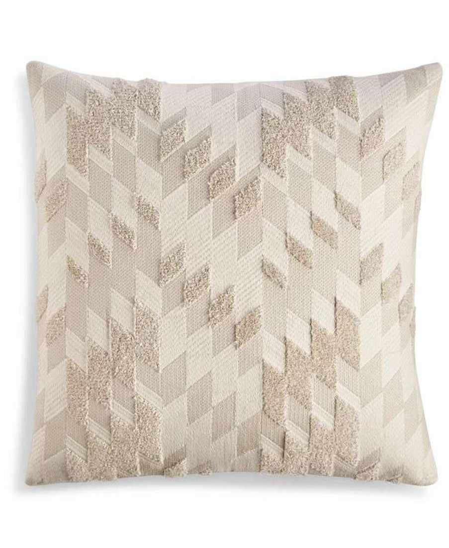 Decorative & Throw Pillows * | For Hotel Collection Mesa Sculpted Decorative Pillow, 20 X 20, Created For Macy'S Ecru